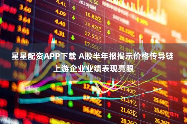 星星配资APP下载 A股半年报揭示价格传导链 上游企业业绩表现亮眼